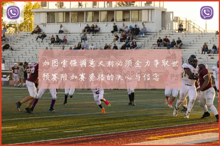 加图索强调意大利必须全力争取世预赛附加赛资格的决心与信念